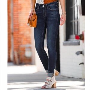 bidge by gly Dark Wash Midrise Skinny Jeans 35" Inseam